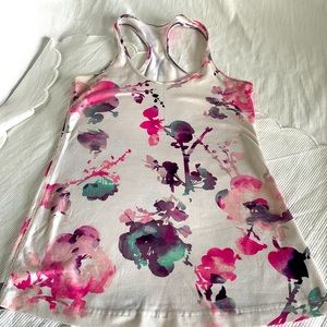 Lululemon Daily Tank Blurred Blossoms Tank